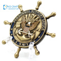 Made in china personalized custom metal 3D enamel commemorative souvenir firefighter challenge coin with gift box